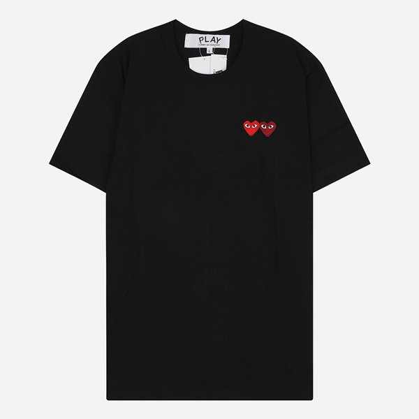 [시흥점] 6S AX T226 051 1 더블 하트 티셔츠 블랙