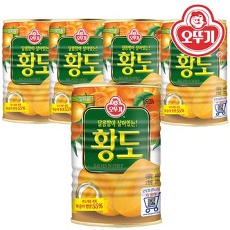  오뚜기 황도(반절) 400g 5개