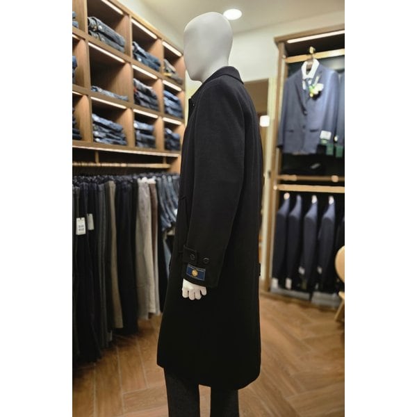 [여주점] 코오롱 브렌우드 남성 울 캐시미어 블렌디드 싱글 롱 코트 BRCBW25551BKX