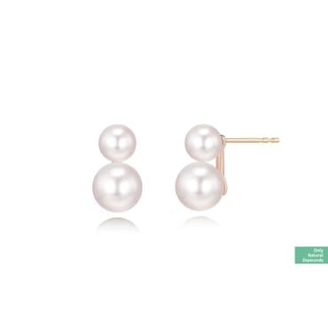 엠디루사 Pearl Double 진주 더블 귀걸이 (EBAL000)
