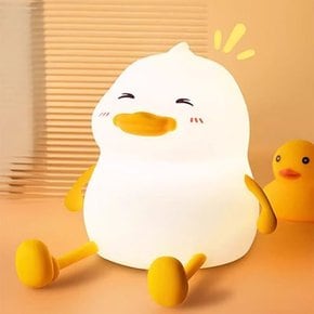 스마일 오리 실리콘 무드등