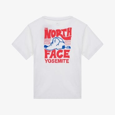 노스페이스 [노스페이스키즈 공식] NT7UR03S 키즈 하프돔 반팔 라운드 티_WHITE