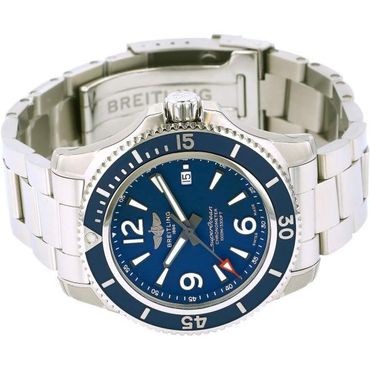  일본 브라이틀링 시계 Breitling Super Ocean 44 A292C1PSS Blue Dial Mens 워치 W206083 Bracel