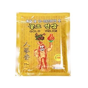 국산 인삼 패드 파스 온 찜질팩 25매 1팩