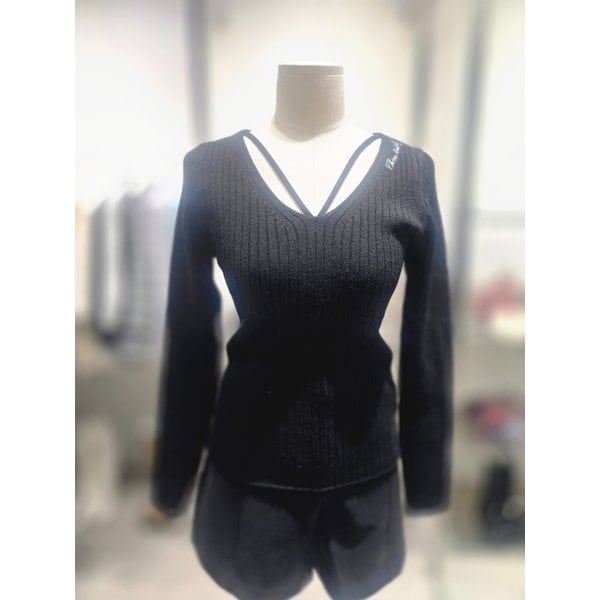 [여주점] 브이넥 니트 풀오버ES1JK210