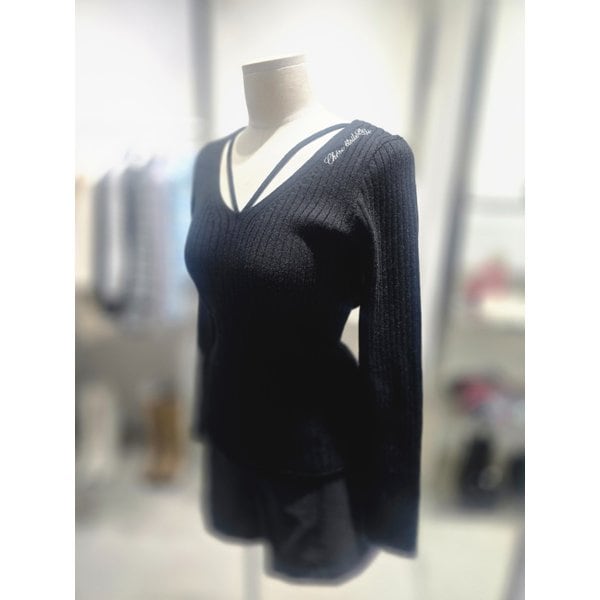 [여주점] 브이넥 니트 풀오버ES1JK210