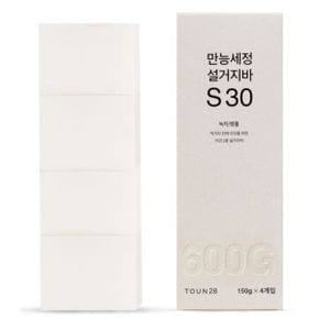 톤28 설거지비누 S30 600g (녹차+병풀/만능세정) 친환경 1종주방세제 설거지바 제로웨이스트