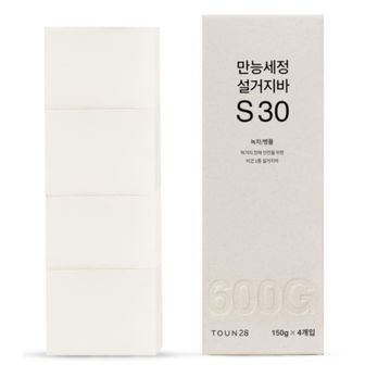  톤28 설거지비누 S30 600g (녹차+병풀/만능세정) 친환경 1종주방세제 설거지바 제로웨이스트