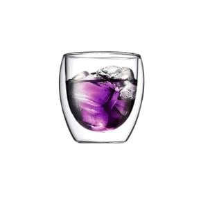 파비나 글라스 80ml 더블월 유리잔 커피잔