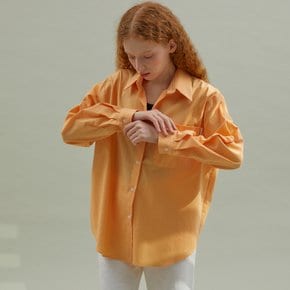 Basic Oxford Long Shirt Orange