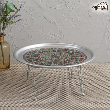 옛날 레트로 자취 스텐 양은 밥상 술 양은상 R425