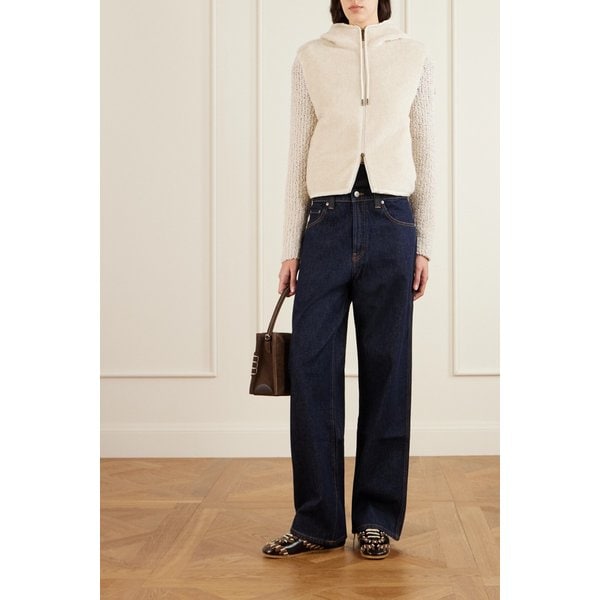 몽클레어 후드 플리스 울 블렌드 부클레 가디건 46376663162950758