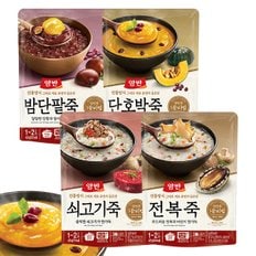 양반죽 파우치420g x15개 백합/쇠고기/단호박/밤단팥죽/버섯야채죽