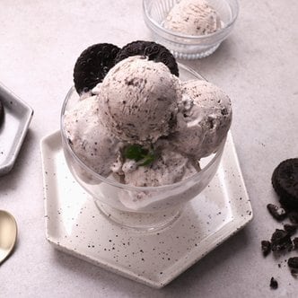 바른씨 라벨리 프리미엄 아이스크림 쿠키앤크림맛 4L 벌크/원유40%