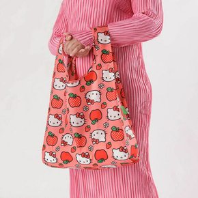 [바쿠백] 휴대용 장바구니 접이식 시장가방 Hello Kitty Apple