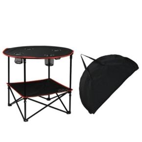 캠핑 경량 접이식 원형 테이블 휴대용 차박