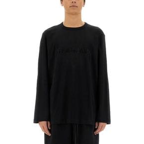 24FW 헬무트랭 반팔 티셔츠 O06HM511 001 BLACK