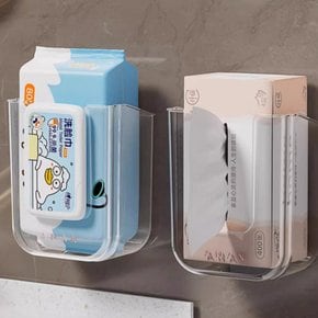 벽부착 물티슈 케이스 티슈케이스 다용도수납 간이휴지통 각 티슈 휴지 두루마리 물 캡 라탄 사각