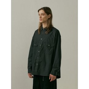 Garment dyeing classic shirt (dark gray)