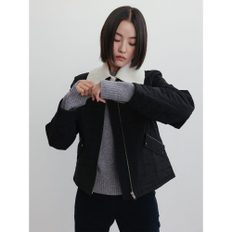 [셀럽 착용] Quilting Jacket  Black (WE3X38T895)