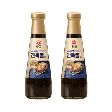  백설 남해 전복 굴소스 350g x2개