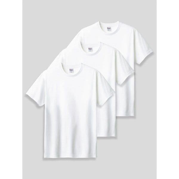 [3PACK] 17수 베이직 무지 레이어드 반팔 티셔츠_일반 기장