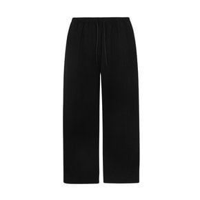 Utility curved sweat pants (black)