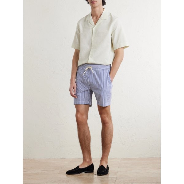 포르투기스 플란넬 아틀란티코 스트레이트 스트라이프 시어서커 쇼츠 46376663163010546