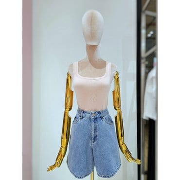 르샵 스퀘어넥 니트 민소매 티셔츠(L2F25KVT070)