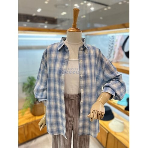 레코브 (SET) 슬리브리스세트 체크 남방(LC31E9NB537S)