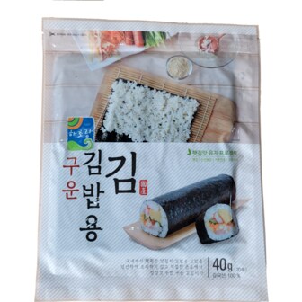 팡팡온스토어 [팡팡]해초랑 구운 김밥용 김 20매 80g[40g x 2봉]