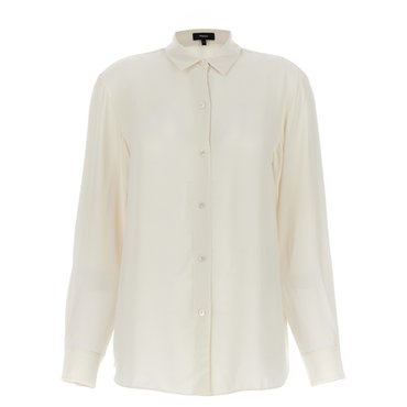 띠어리 Blouse N0506513C0K White