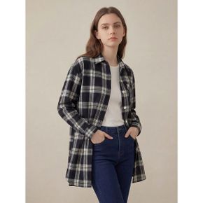 88까지 롱스타일포켓체크셔츠원피스 HL4FOP002C_P368962170