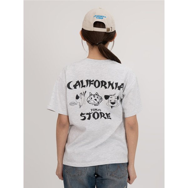 CALIFORNIA STORE LIMITED COLLAB TEE BW (1% MELANGE)