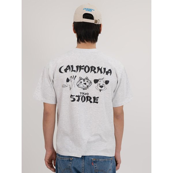 CALIFORNIA STORE LIMITED COLLAB TEE BW (1% MELANGE)