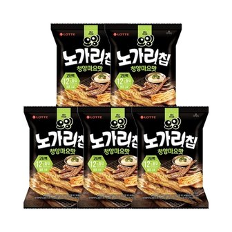  롯데웰푸드 오잉 노가리칩 청양마요맛 60g x 5개_