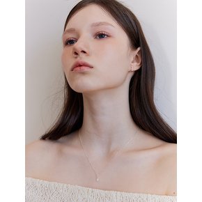 [진주귀걸이 2종 증정][단독]Milgrain clear hoop earring