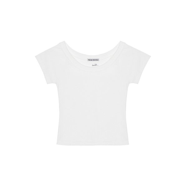 RAGLAN SCOOP NECK TOP_IVORY