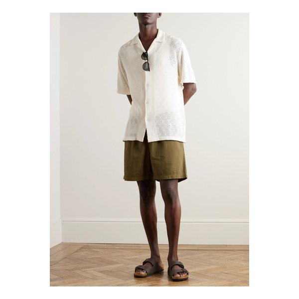 포르투기스 플란넬 아틀란티코 스트레이트 시어서커 드로우스트링 쇼츠 1647597333837850