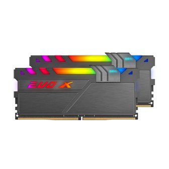 엠지솔루션 GeIL DDR4 8G PC4-25600 CL22 EVO X II AMD Gray RGB