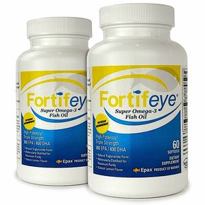 Fortifeye Omega Fish Oil 오메가3 피쉬오일 60정 2개