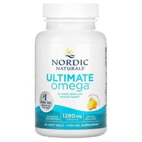 미국직구 Nordic Naturals 노르딕네츄럴스 얼티메이트 오메가 레몬향 1280mg 60소프트젤