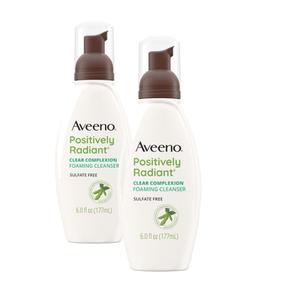 [해외직구] Aveeno 아비노 클리어 컴플렉션 포밍 페이셜 클렌저 177ml 2팩