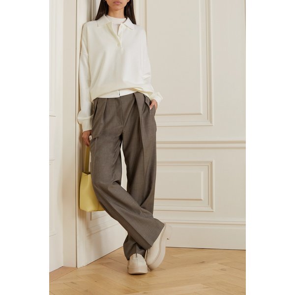 에센셜 코르자스 테리 코튼 폴로 탑 크림 1647597283612093