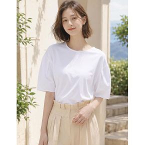 퍼프소매 워싱 코튼 티셔츠  GAMTS01G _P336011237