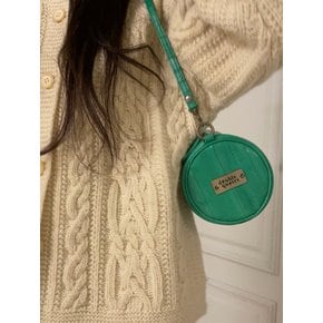 Butter round shoulder bag Forest green