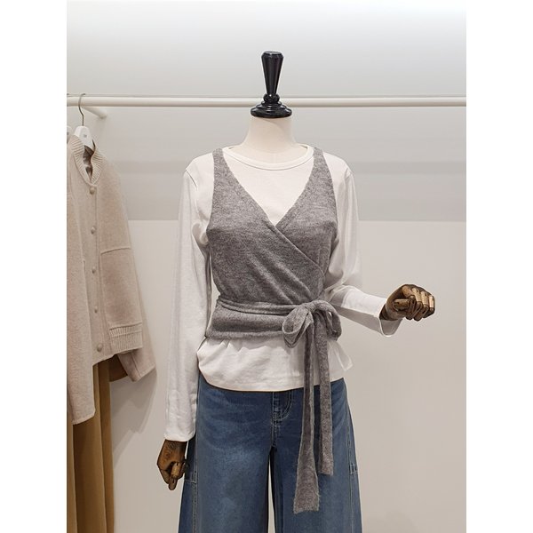 [파주점] 쥬크 주크 뷔스티에 허리끈 니트 베스트 V261KSB901