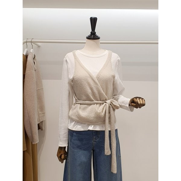 [파주점] 쥬크 주크 뷔스티에 허리끈 니트 베스트 V261KSB901