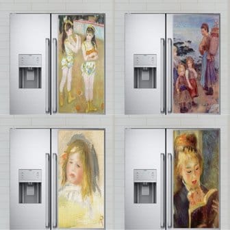 모노기와 붙이는 그림 벽장식 대형 패브릭포스터 50x90/60x80 오귀스트 르누아르 138Picture