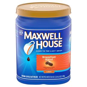 [해외직구]맥스웰하우스 브렉퍼스트 라이트 원두커피 1.1kg/ Maxwell House Breakfast Blend Light 38.8oz